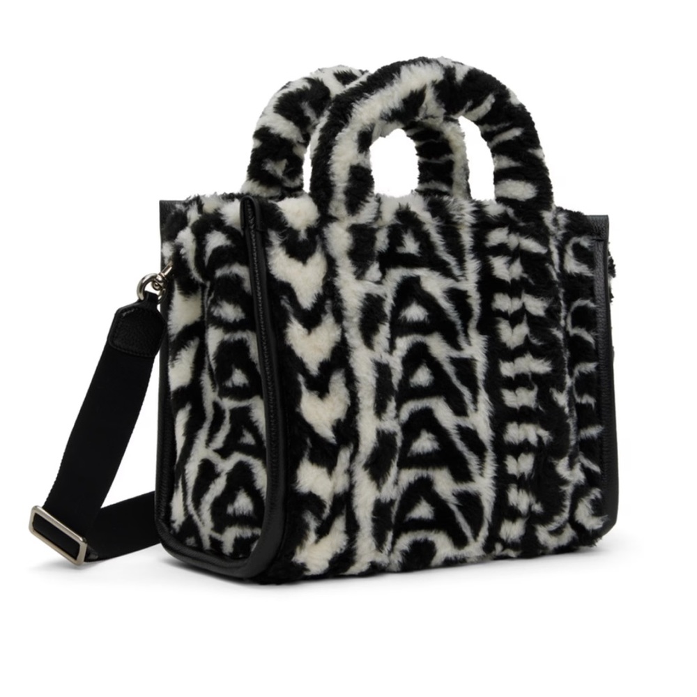 Marc Jacobs Black & White 'The Monogram Teddy Medium' Tote